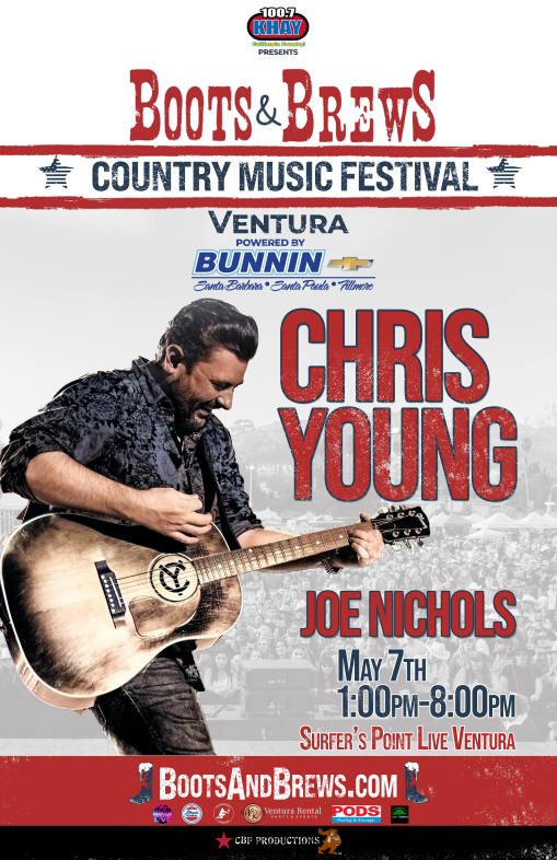 Boots and Brews Ventura featuring Chris Young KHAYFM